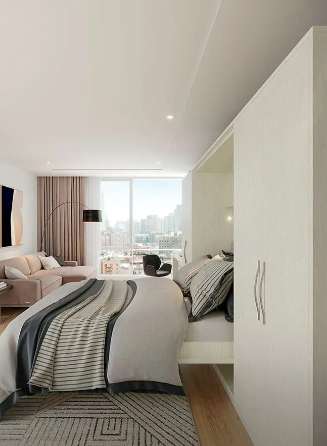 manhattan apartment wall bed