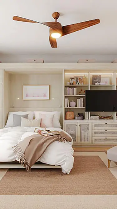 wall bed and entertainment center system