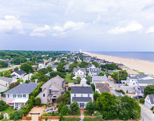 town view of Hampton Roads