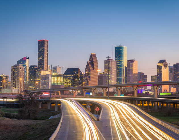 skyline of Houston