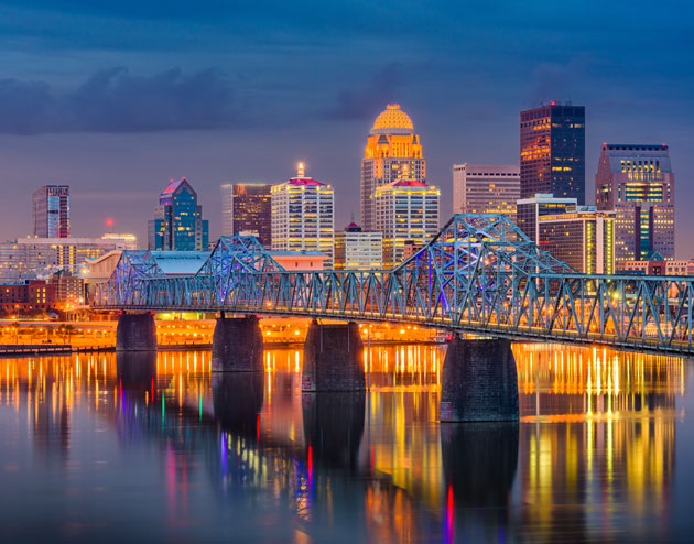 skyline of Louisville