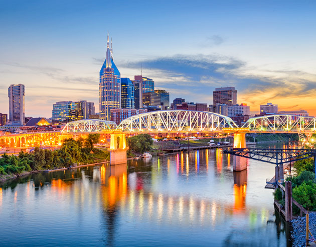 skyline of Nashville