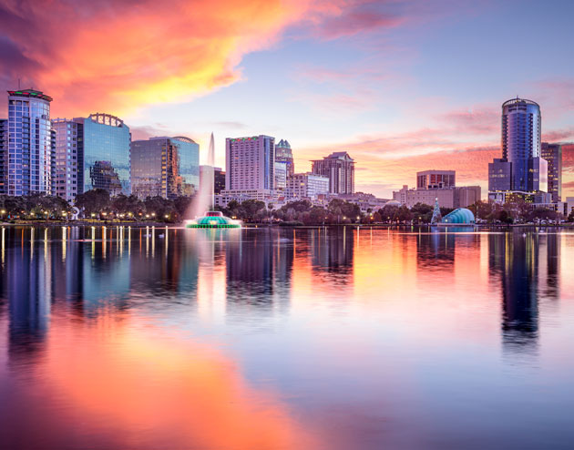 skyline of Orlando