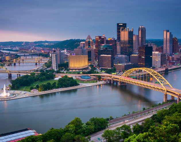 PIttsburgh skyline view