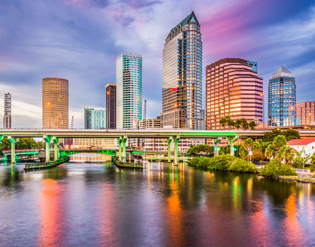 skyline of Tampa