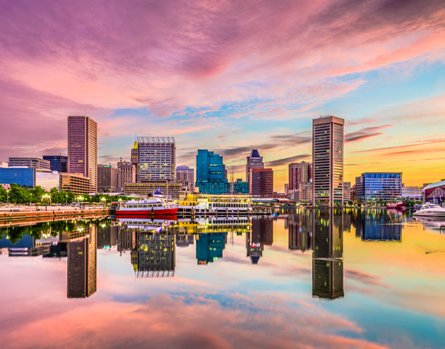 Skyline of Baltimore